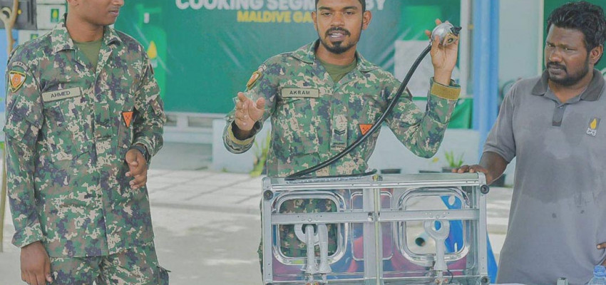 Thinadhoo Fire Station has held a safety awareness session at WDC Hiyala Expo